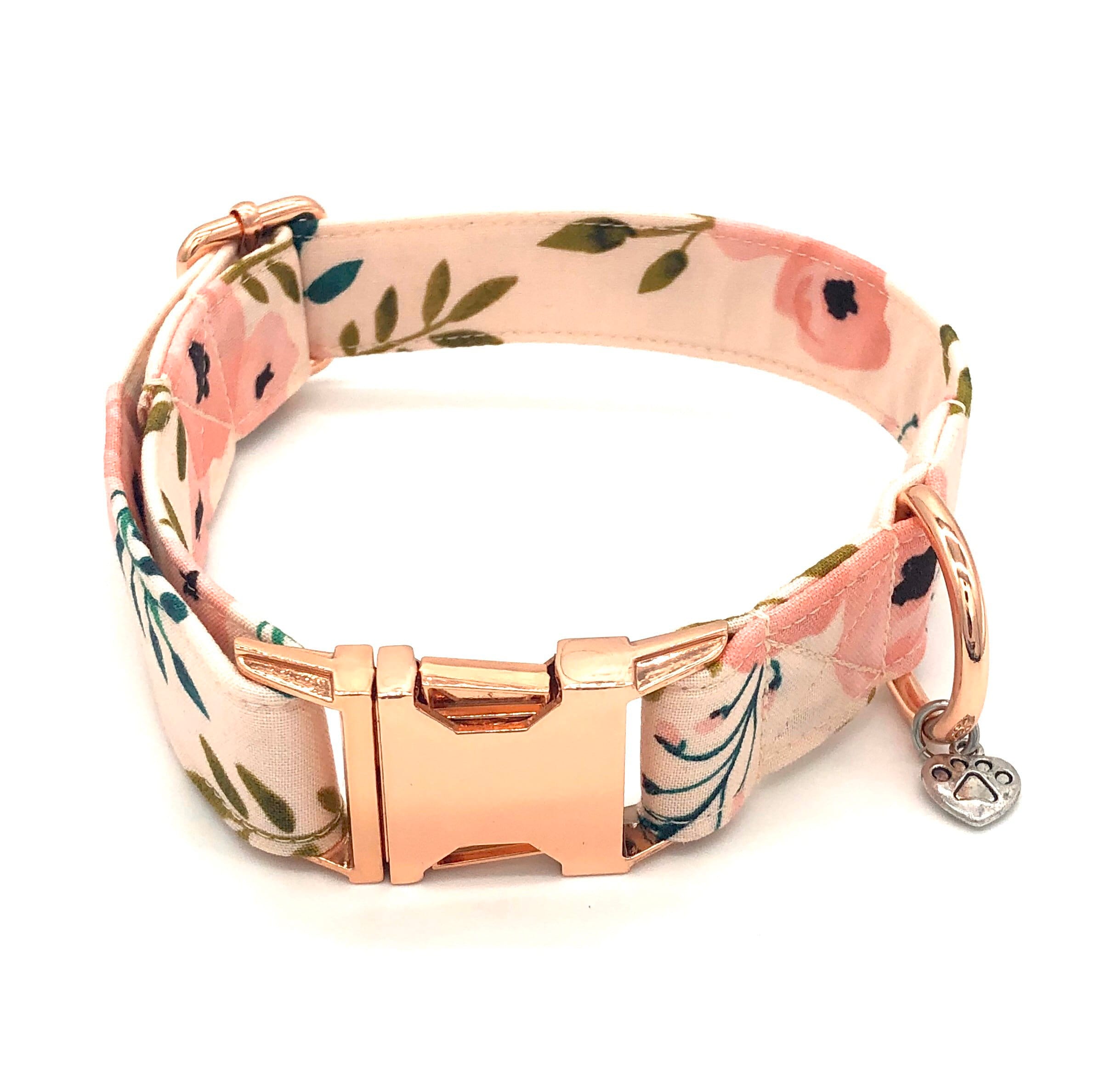 Pretty in Peach Dog Collar Cute Dog Collar Etsy
