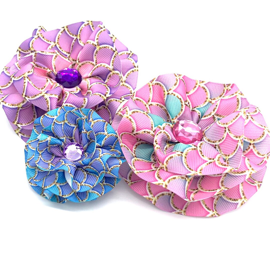 Dog Collar Mermaid Flower Cute Dog Collar Accessories Etsy