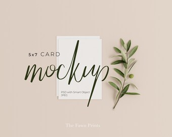Card Mockup Etsy