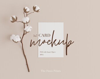 Card Mockup Invitation Mockup Stationery Mockup Greeting Etsy