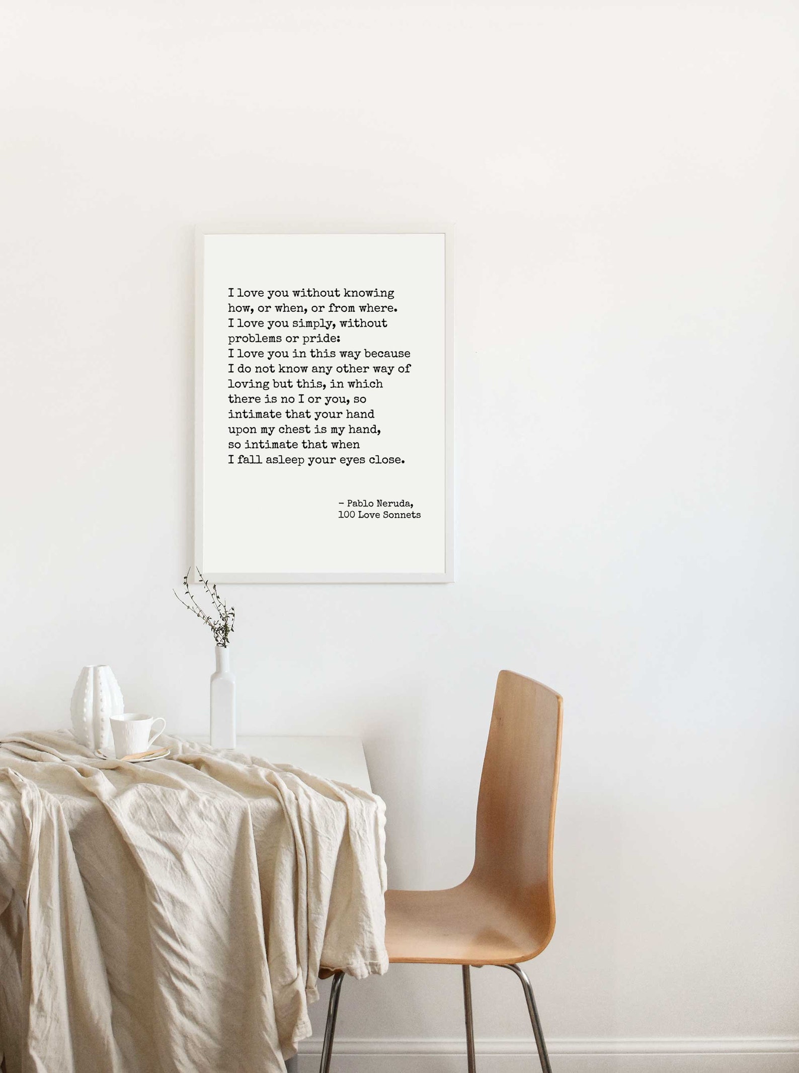 100 Love XVII Poem Prints Pablo Neruda Love Etsy