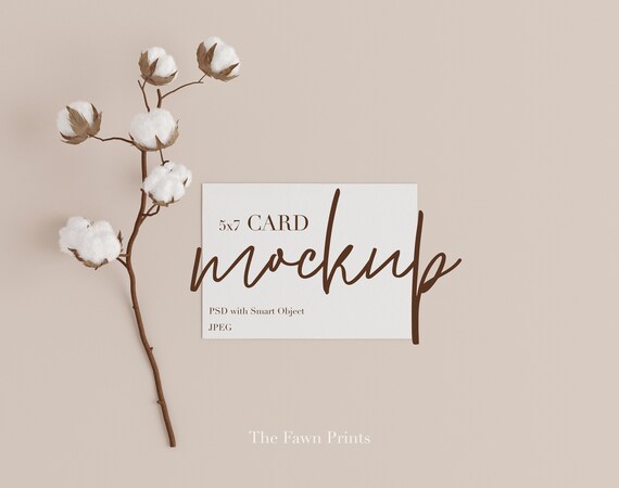 Card Mockup Invitation Mockup Stationery Mockup Greeting Etsy