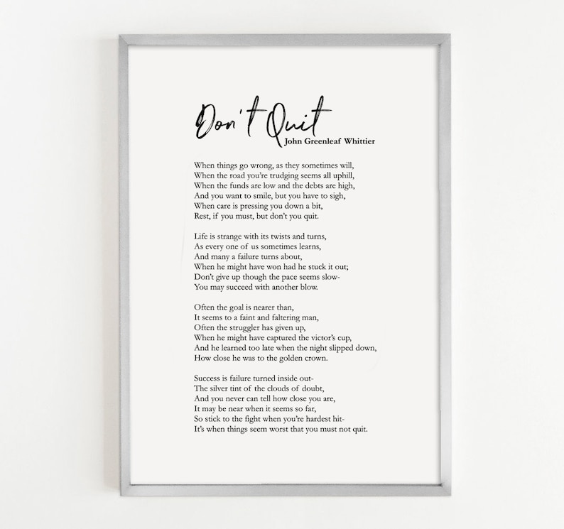 john greenleaf whittier dont quit poem john greenleaf whittier dont quit poem