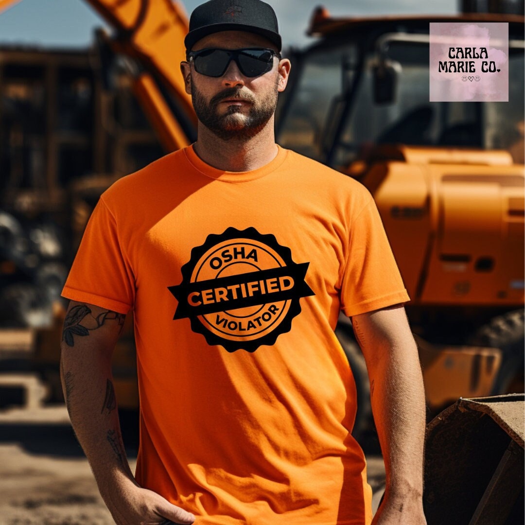 OSHA Certified Violator, Bluecollar Workers, Bluecollar Shirts, Mechanic Shirt Etsy
