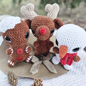 Christmas Patterns, Frosty, Rudolf and Gingerbread