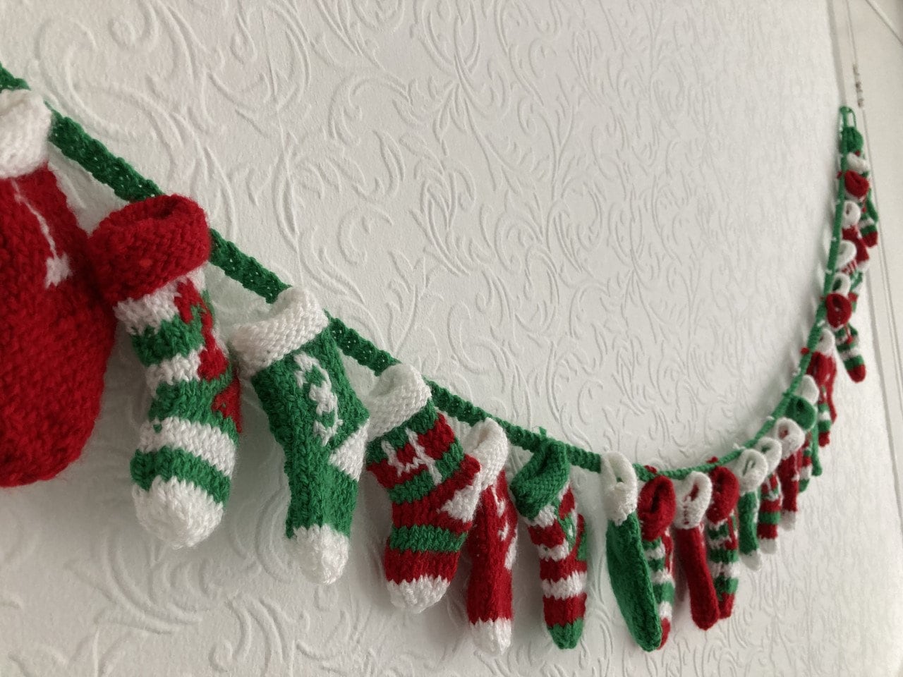 Christmas Stockings Advent Calendar Knitting Pattern Christmas