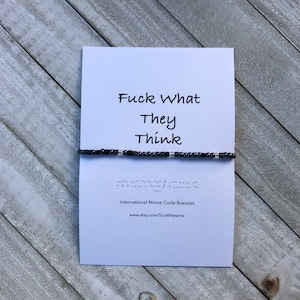 Morse code Bracelet, keep going Bracelet, inspirational word bracelet, support,Inappropriate Gifts, Funny Gift for friend, Gift for coworker