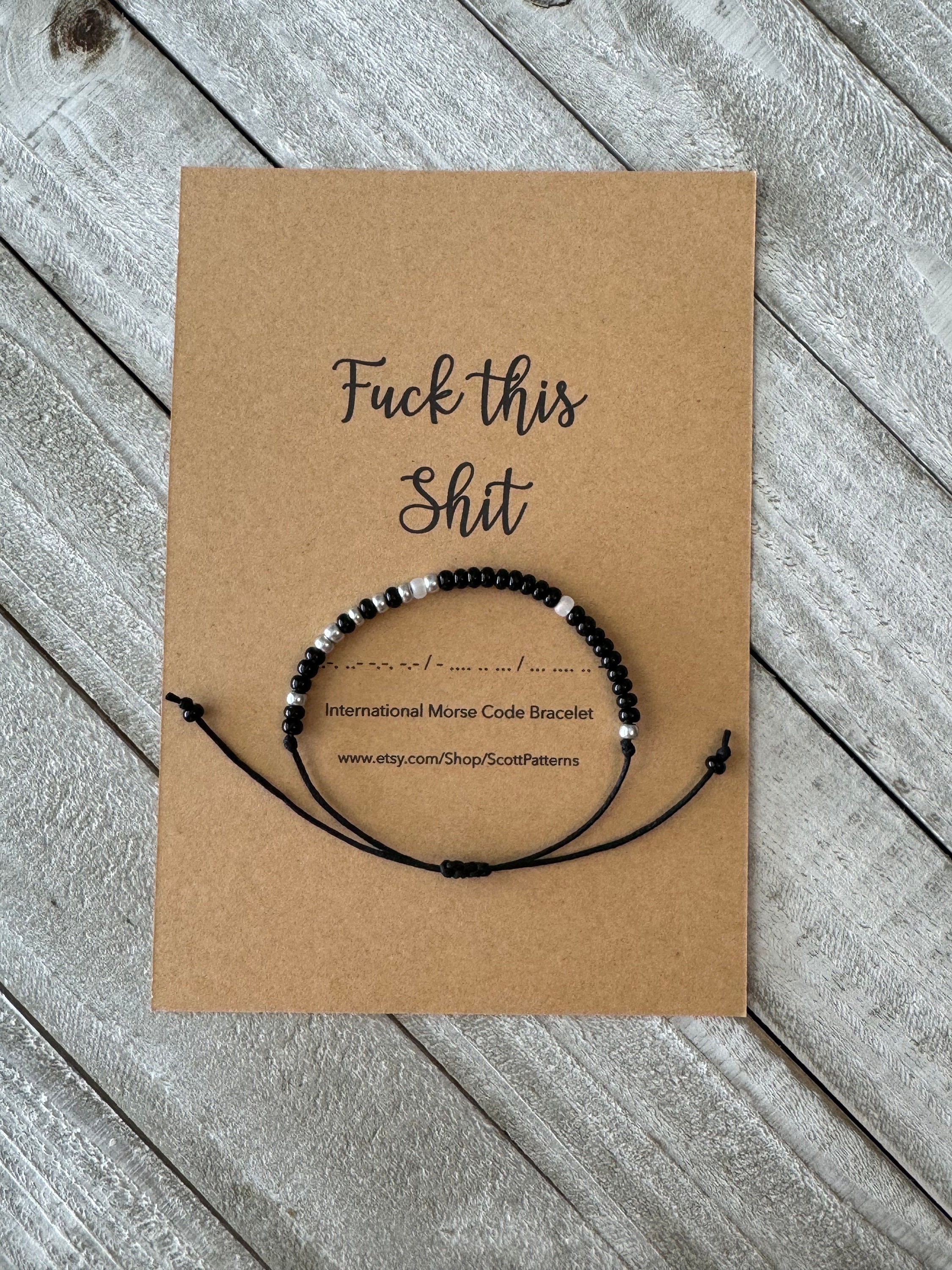 Fuck Shit Bracelet - Etsy
