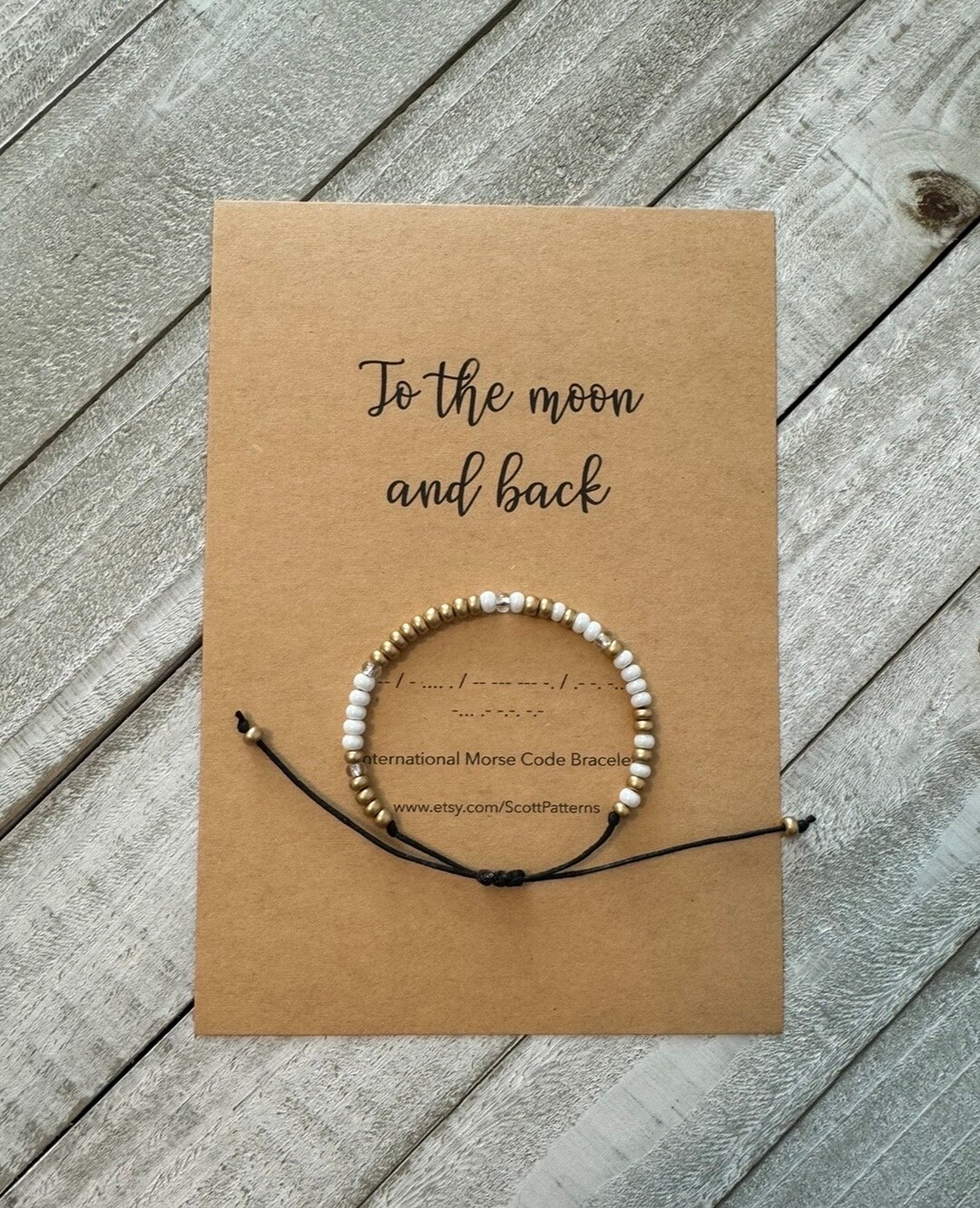Buy To the Moon and Back Bracelet, Morse Code Bracelet, Eclipse 2024, Gift  for Her, Long Distance Relationship Gift, Love You Jewelry Online in India 