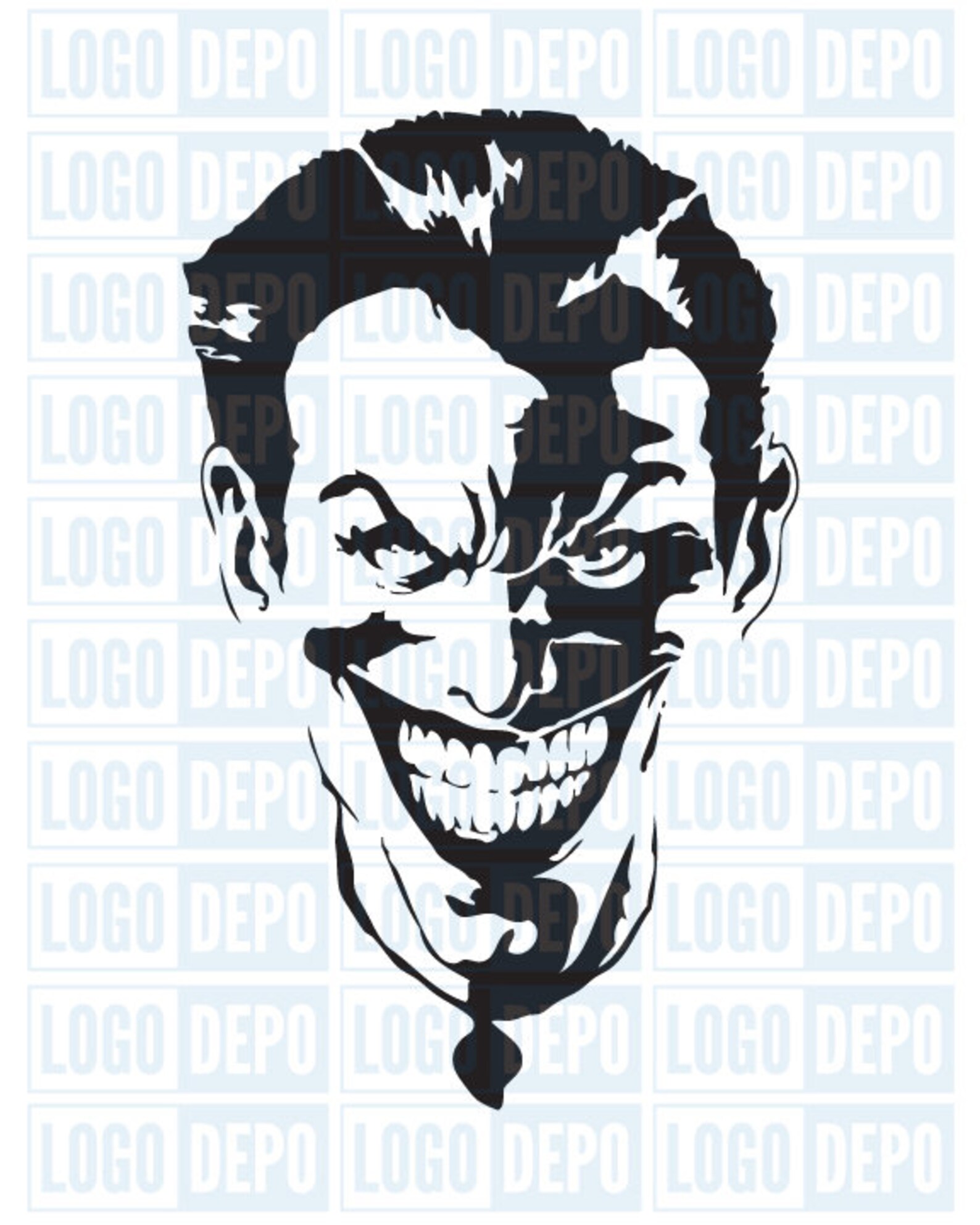 The Joker SVG Joker SVG Joker Artwork Joker Silhouette Etsy
