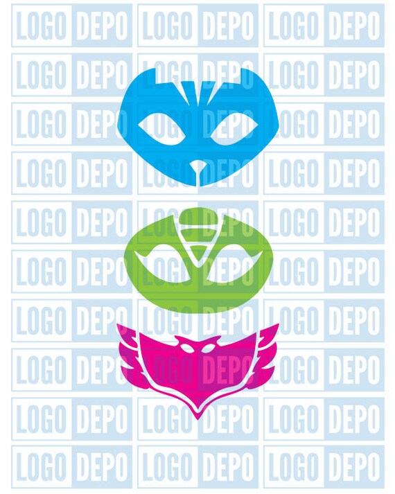 Download Pj Masks Svg Pj Masks Cut Files Catboy Gekko Owlette Etsy