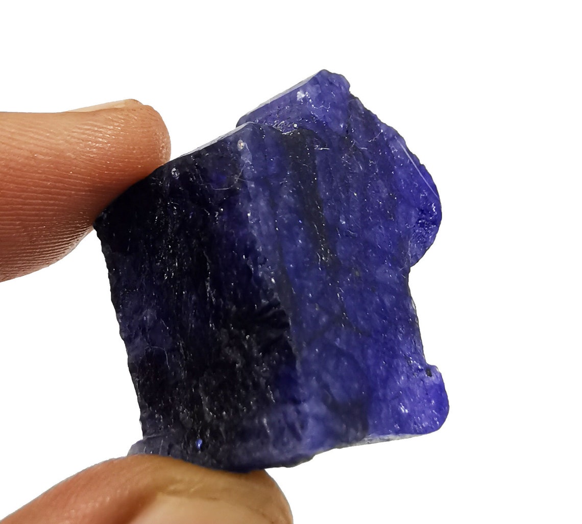 98.50 Ct Natural Blue Sapphire Rough Rock Madagascar Gemstones Etsy