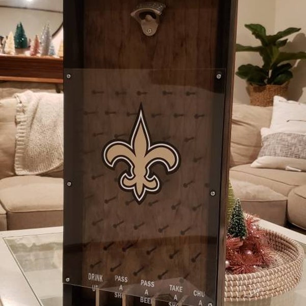 New Orleans Saints Drinko Plinko drinking beer game
