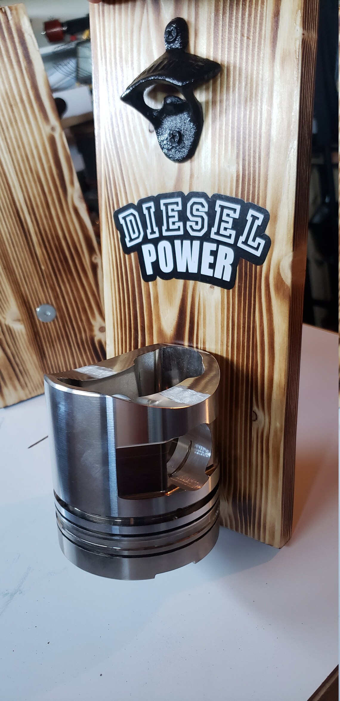 Bottle Opener Wall Mount Diesel Piston Bottle Opener Etsy