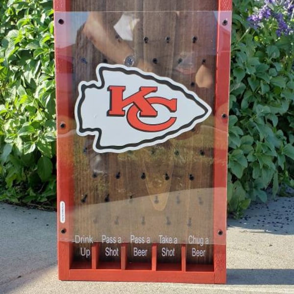 Drinko Plinko Kansas City Chiefs beer game