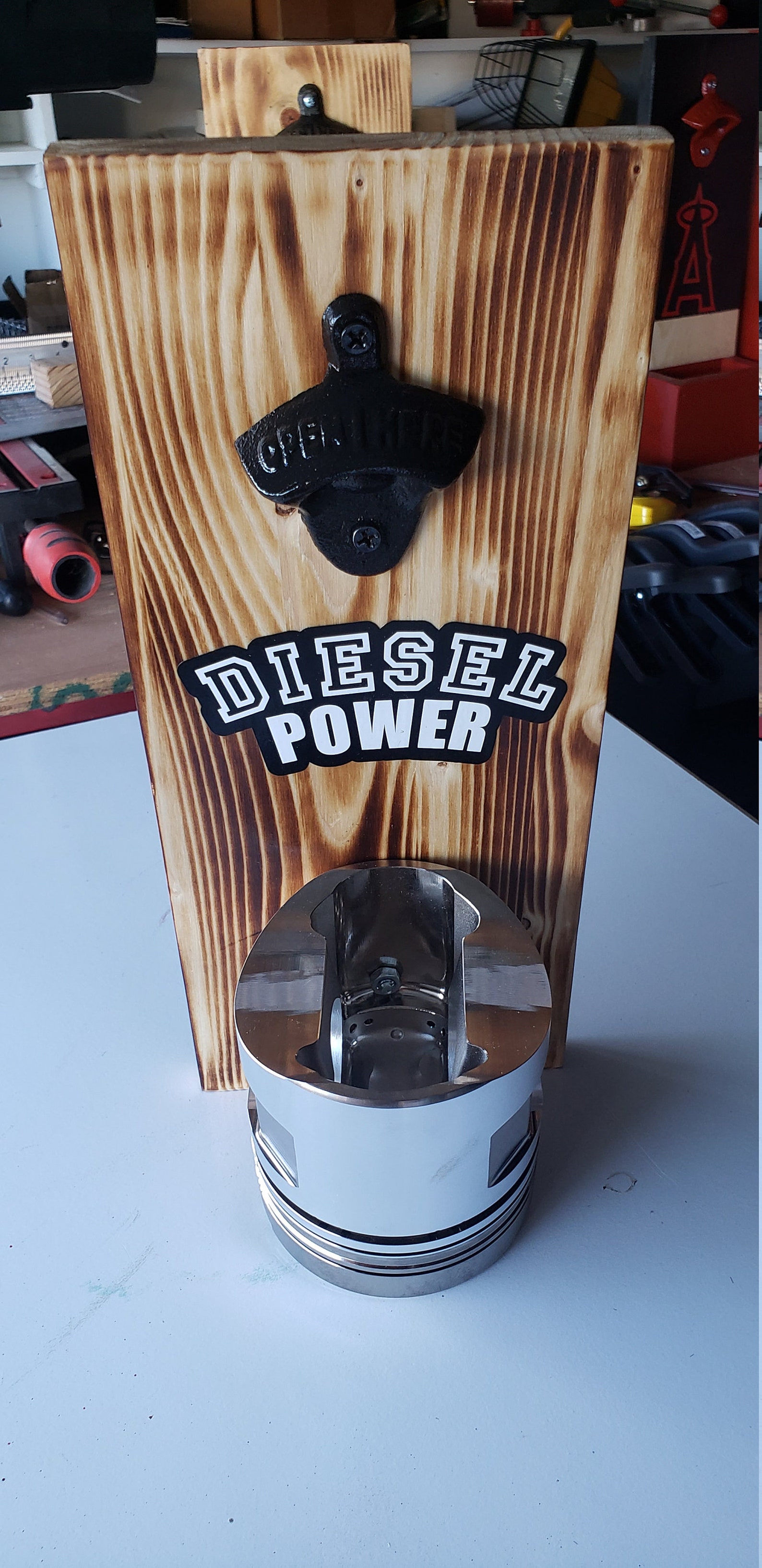 Bottle Opener Wall Mount Diesel Piston Bottle Opener Etsy