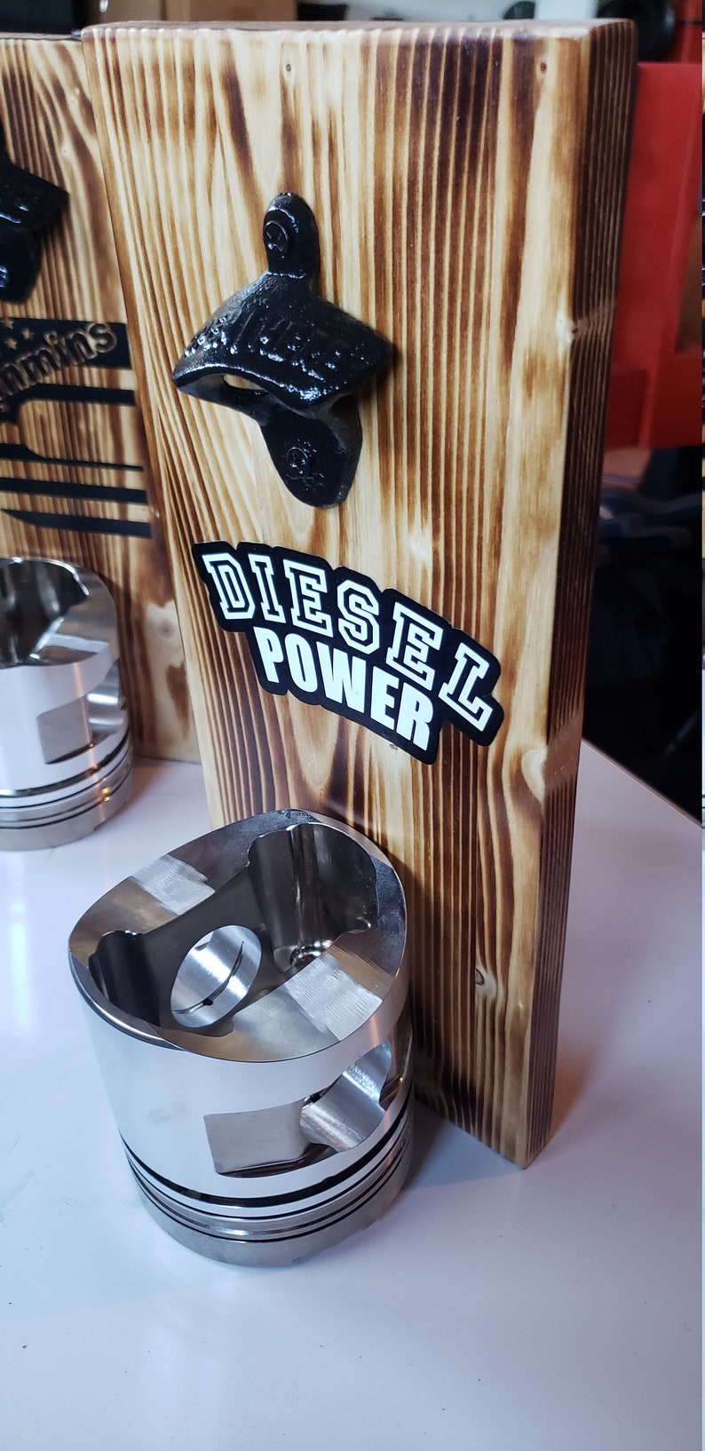 Bottle Opener Wall Mount Diesel Piston Bottle Opener Etsy
