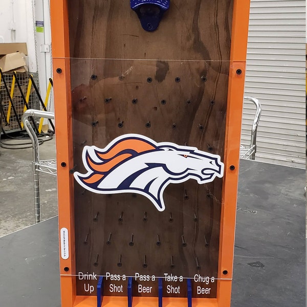 Denver Broncos Drinko Plinko Wall Mount bottle opener