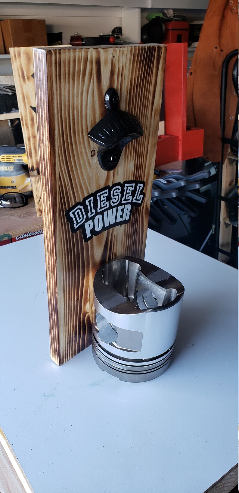 Bottle Opener Wall Mount Diesel Piston Bottle Opener Etsy