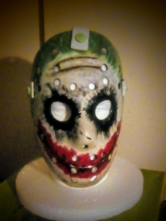 Custom hand painted Friday the 13 Jason Vorhees hockey mask.