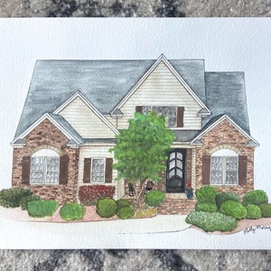 Custom House Paintint - Watercolor