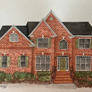 Custom Home Portrait - Watercolor