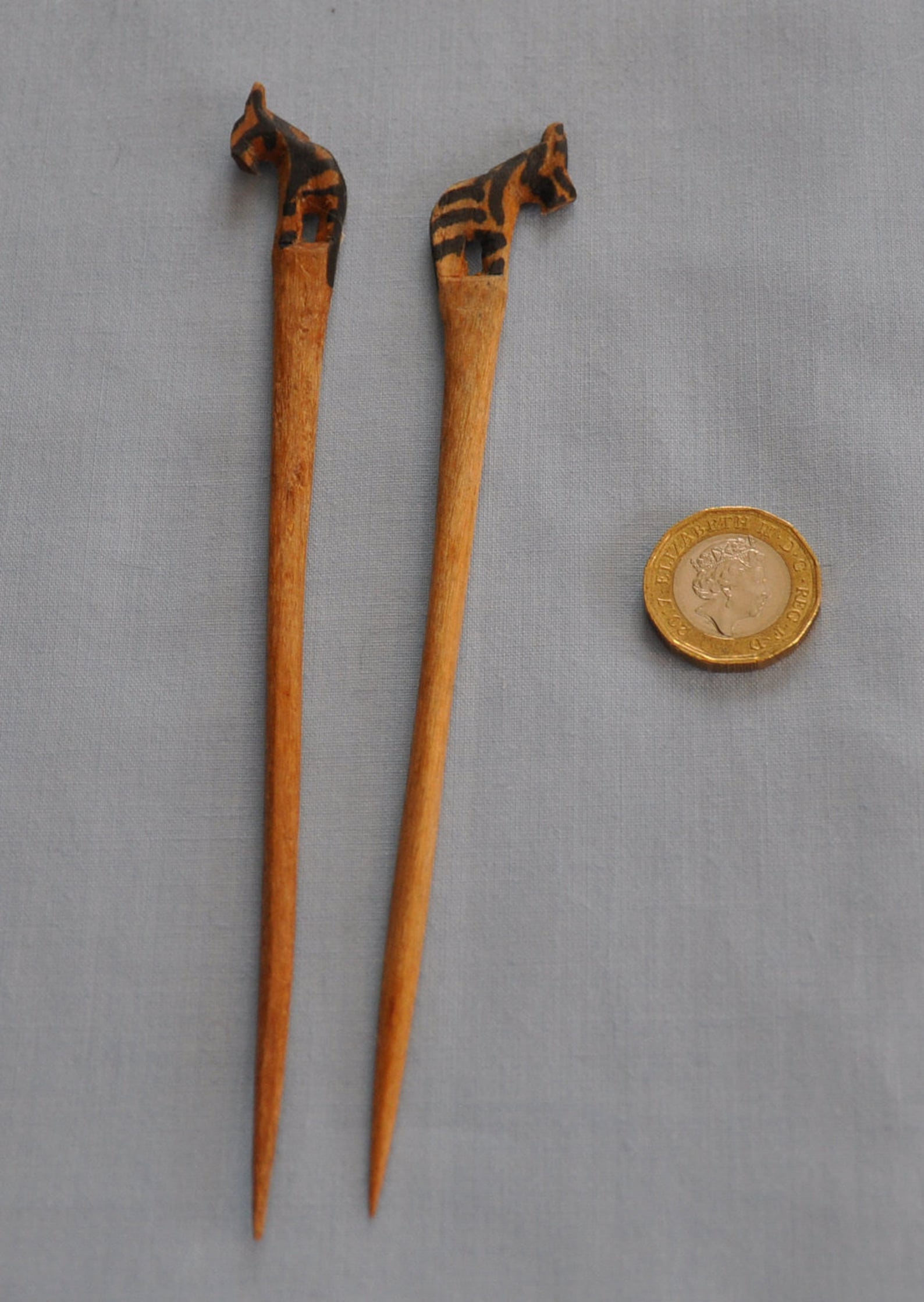 Hand Carved AFRICAN HAIR PINS Zebras Etsy