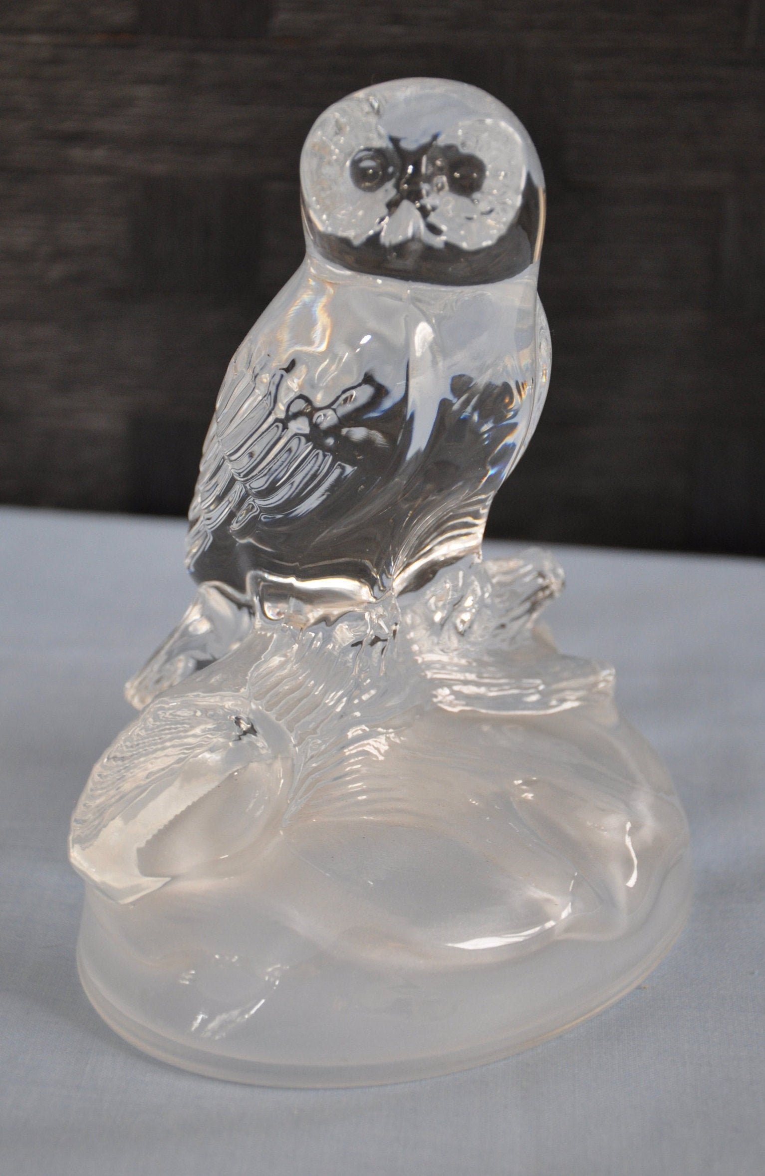 CRISTAL D'ARQUES 24 Lead Crystal Owl Etsy
