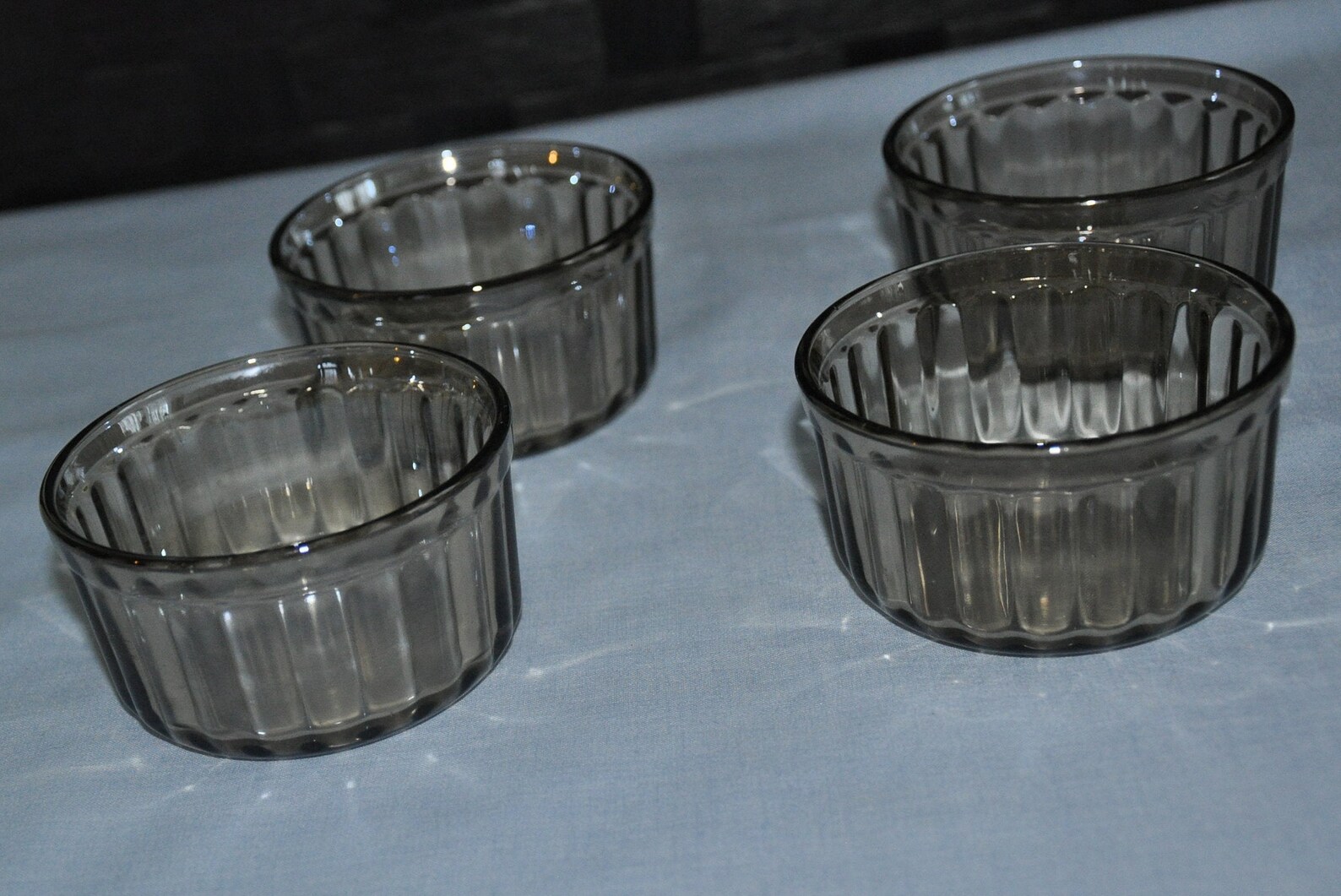 ARCOPAL Smoked Glass Ramekin Dishes x Four 4 Unused from Etsy