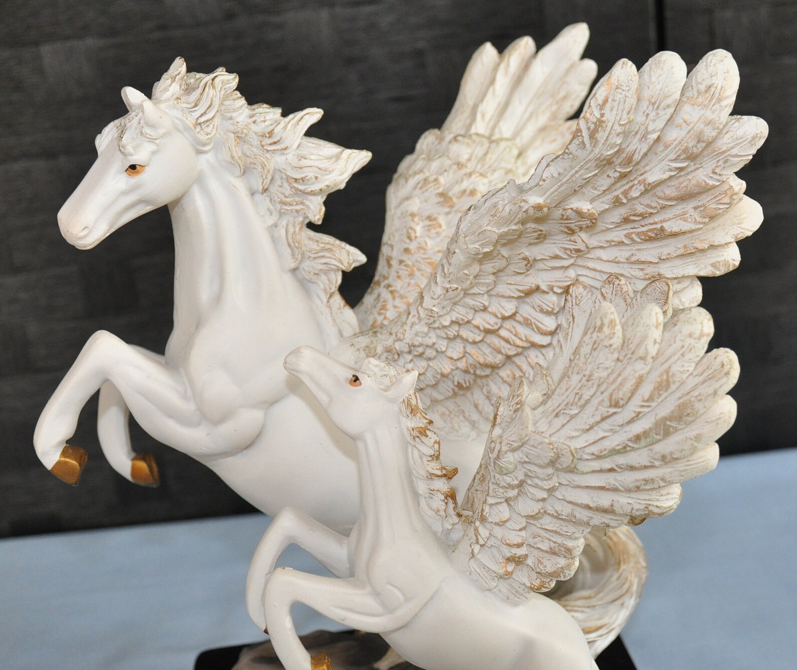 Large Winged Horses Ornament Very Heavy weighs 5lb over 2kg Etsy