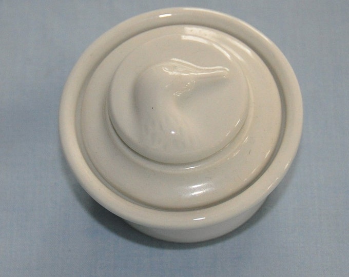 PILLIVUYT Individual Pate or Butter Pot With Duck Decoration Etsy