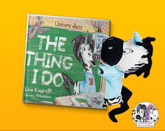 7 Piece Gift Set Puppet Trezekke and The Thing I Do Book: Creative Playtime Bundle