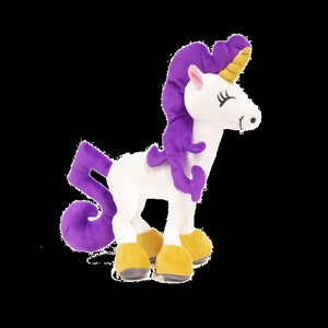 Baby Geschenk oder Kind Git Beliebtes geliebtes Einhorn Plüschtier Geschenk basierend auf Kinder Einhorn Buch Reihe mit kostenloser Einhorn Jazz Grußkarte