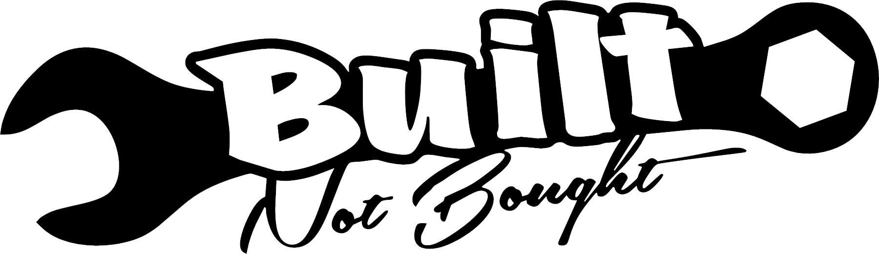 Built not bought sticker Etsy
