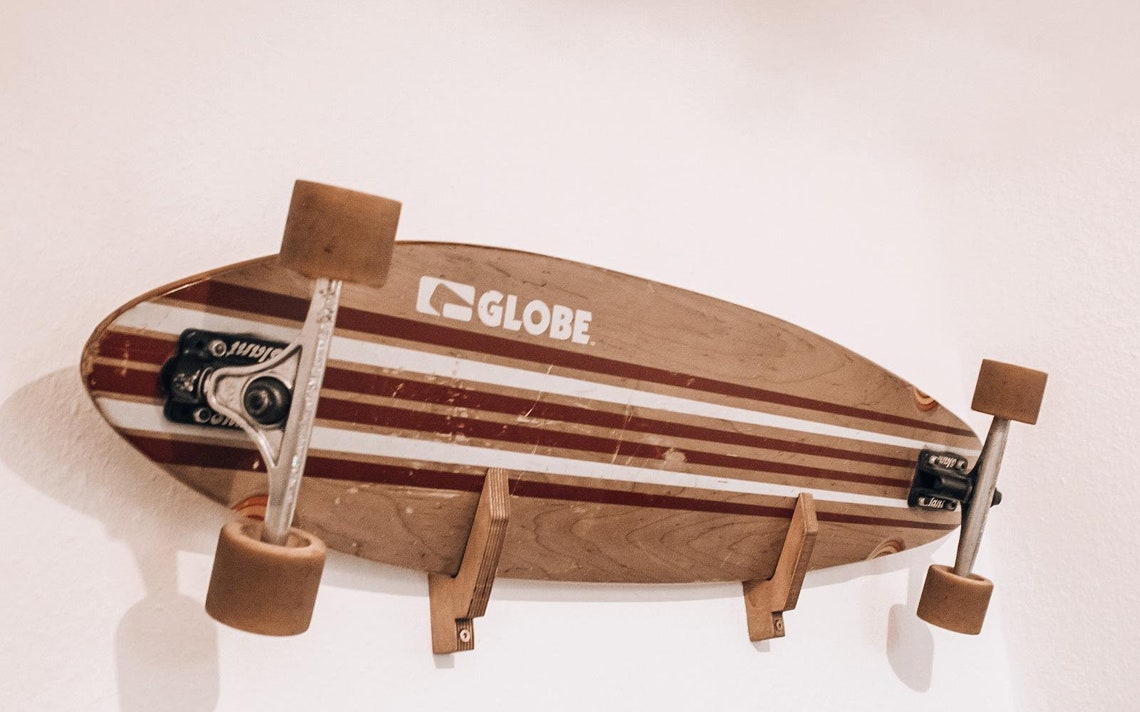 Nachhaltige Longboard Skateboard Snowboard Wandhalterung aus Etsy