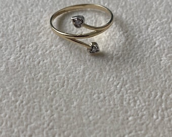Infinity 14k solid gold perfect gift valentine birthday or anniversary size 7