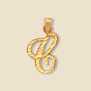 Colgante con la inicial C en oro de 14 quilates / Delicado dije personalizado con letra / Regalo de oro auténtico para ella / Collar para uso diario / Joyería fina de Tehrani Jewelry