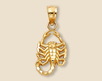 14K Gold Scorpion Pendant | Scorpio Zodiac Charm | Dainty & Symbolic Jewelry | Fine Jewelry by Tehrani Jewelry