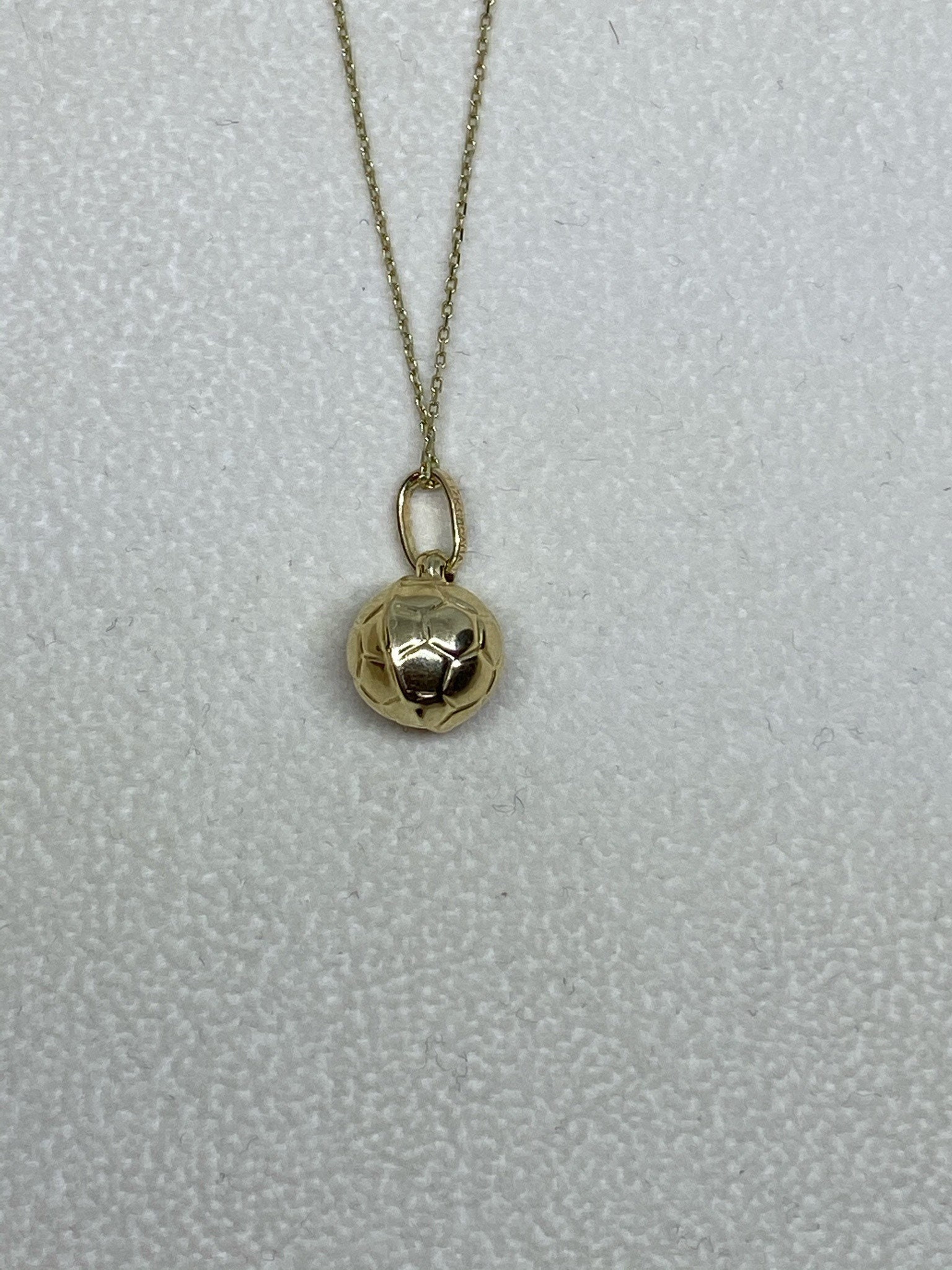 Soccer Ball Necklace 14k Solid Gold Pendant Perfect Gift for - Etsy UK