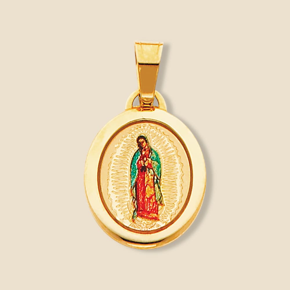 14k Guadalupe Pendant - Etsy 14k Guadalupe Pendant - Etsy