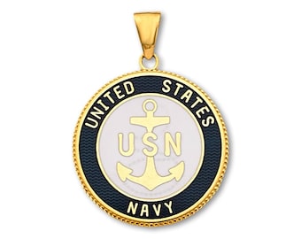 メンズ USN アメリカ海軍 メダルネックレス