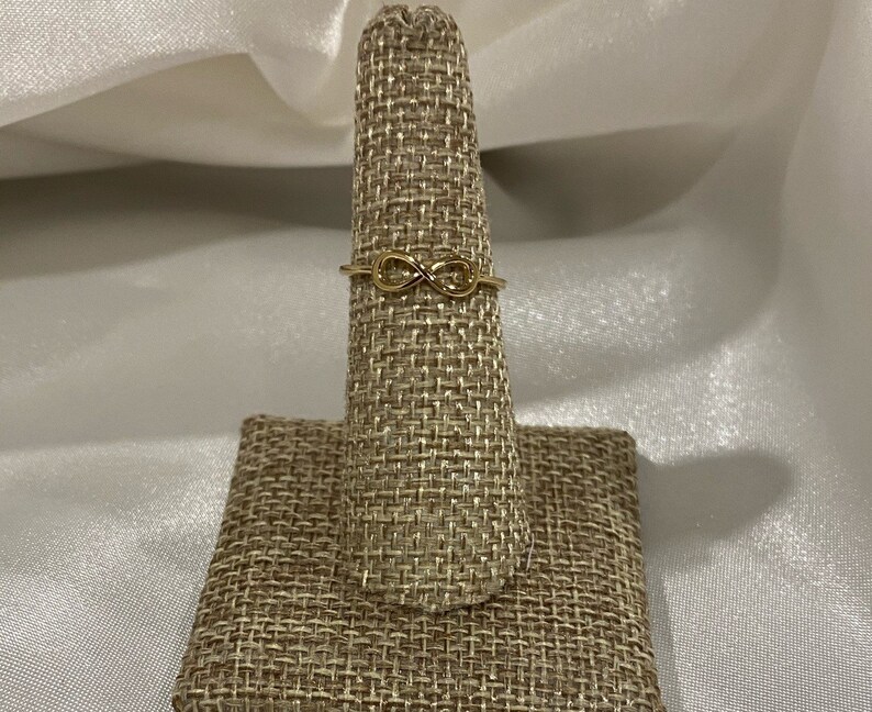 Infinity 14k solid gold perfect gift valentine birthday or anniversary size 7