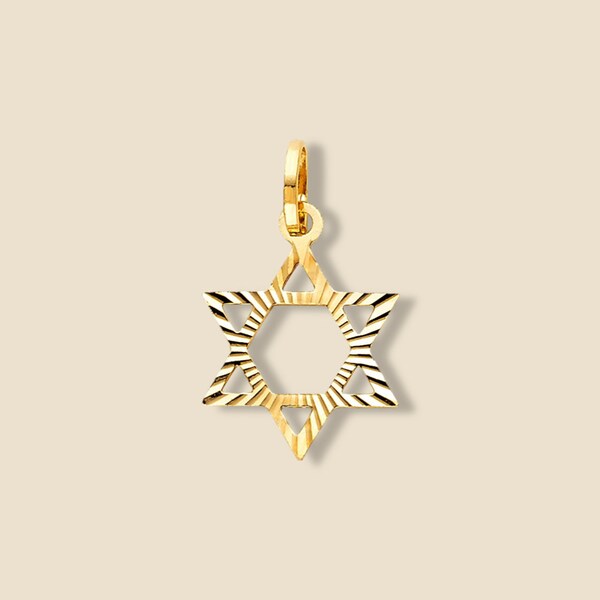 14k Solid Gold Star of David Pendant | Birthday Gift | מגן דוד | Religious Jewelry | Star of David Jewelry | Jewelry for Everyday |