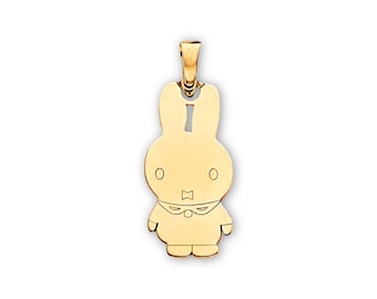 14K Gold Rabbit Charm Pendant | Animal Jewelry Gift for Her By Tehrani Jewelry