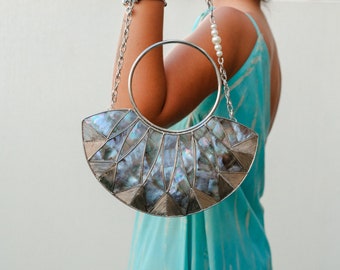 Artisanal Handmade Bag for the Style-Conscious - Handcrafted Brass Clutch - Bags for special occasions