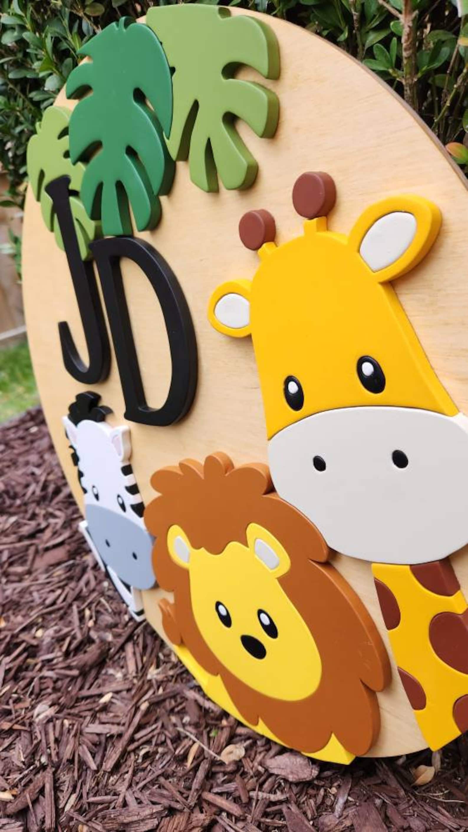 Safari Nursery Decor Safari Animals Wall Decor Jungle Themed Etsy