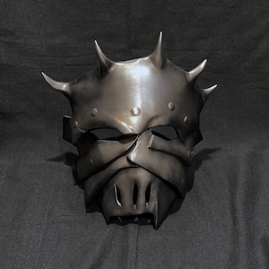 Aged Iron Mask (Plastic) - 3D Printed - Cosplay Costume - Halloween