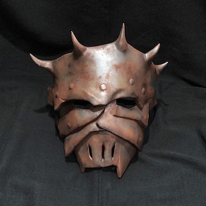 Rusty Iron Mask (Plastic) - 3D Printed - Cosplay Costume - Halloween