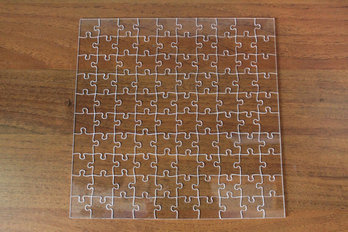 Clear Acrylic Puzzle Difficult Puzzle Adults Puzzle Etsy