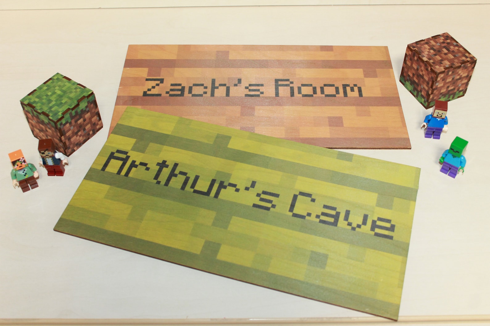 Personalized Minecraft Wooden Signs Minecraft Kids Plaque Etsy
